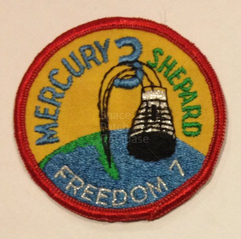 Mercury-Redstone 3 Freedom 7 50th Anniv Space Embroidered Patch 