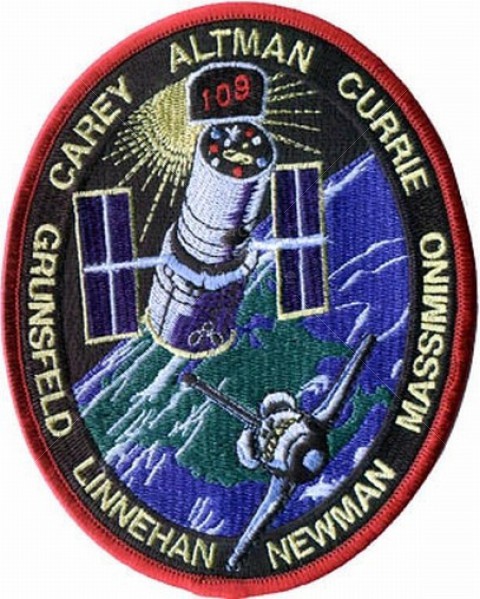 1993 Hubble Space Telescope 1st Servicing Mission ESA NASA Shuttle Pin Badge
